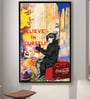 Multicolour Synthetic Wood Art Print