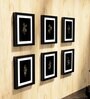 Set Of 6 Black Synthetic Wood Collage
Photo Frames