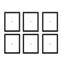 Set Of 6 Black Synthetic Wood Collage
Photo Frames