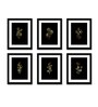 Set Of 6 Black Synthetic Wood Collage
Photo Frames