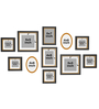 Mercury Set Of 11 Black Synthetic Wood Collage Photo Frames