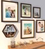 Black Synthetic Wood Neptune Set Of 6 Collage Photo Frames