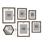 Black Synthetic Wood Neptune Set Of 6 Collage Photo Frames