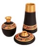 Black Table Terracotta Vases (Set Of 3)