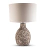 Black Terra cotta Artisan Stone Luxe Table Lamp