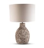 Black Terra cotta Artisan Stone Luxe Table Lamp