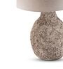 Black Terra cotta Artisan Stone Luxe Table Lamp