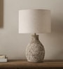 Black Terra cotta Artisan Stone Luxe Table Lamp