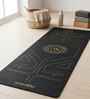 Black Thermoplastic Elastomer 72X24 Inches Anti Skid Yoga Mat
