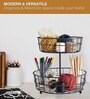 Black Tier Fruit Basket Fruit Bowl Vegetable Organizer