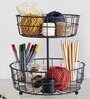 Black Tier Fruit Basket Fruit Bowl Vegetable Organizer