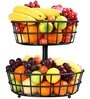 Black Tier Fruit Basket Fruit Bowl Vegetable Organizer