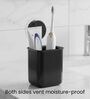 Self Adhesive Black Toothbrush Holder