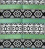 Black Traditional Polyproylene 4 ft x 6 ft Machine Made Picnic  Mats