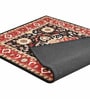 Black Traditional Wool 5 ft x 7 ft Hand Tufted Carpet