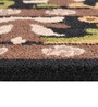 Black Traditional Wool 5 ft x 7 ft Hand Tufted Carpet