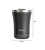 3 in 1 350ml Black Stainless Steel Sipper