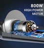Black Vacuum Cleaner with HEPA Filter & Floor Brush