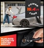 Black Vacuum Cleaner with Multipurpose Cleaning Accessories