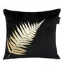Black Floral Velvet 16 x 16 Inch Cushion Covers (Set of 2)