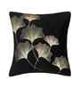 Black Velvet Floral 12X12 Inches Cushion Covers (Pack of 5)
