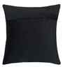 Black Velvet Floral 16X16 Inches Cushion Covers (Pack of 5)