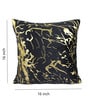 Black Velvet Foil Printed 40x40 inches Cushion Covers Set of 5