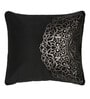 Black Traditional Velvet 16 x 16 Inch Cushion Covers (Set of 5)