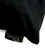 Black Quoted Velvet 16 x 16 Inches Cushion Covers (Set of 5)