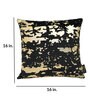 Black Abstract Velvet 16 x 16 Inches Cushion Covers (Set of 5)