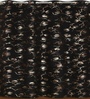 Black Velvet Leaf Print 5Ft Ring Top Window Curtain Pack of 1