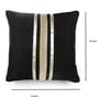 Black Velvet Polyester Cushions & Pillows Cover (Set of 5)