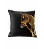 Black Velvet 16 x 16 Inches Horse Print Swarovski Cushion Covers (2 Pieces)