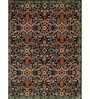 Black Vintage Polyester 6 x 9 Feet Machine Made Carpet