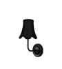 Black Wall Light with Black Cotton Shade  Room