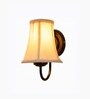 Black Wall Mounted Lamp   Off-White Cotton Shade | Living Room & Bedroom