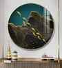 Black Wave Majesty Acrylic Round Wall Art