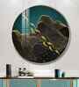 Black Wave Majesty Acrylic Round Wall Art