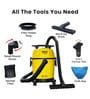 Black Wet & Dry Vacuum Cleaner with Accessories