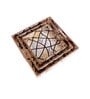 Black White & Gold MDF Wood Crisscross (Set of 3) Serving Tray