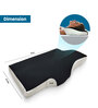 Black White Gel Memory Foam 10 x 10 Inch Cervical Pillow