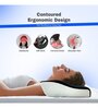 Black White Gel Memory Foam 20 x 13 Inch Cervical Contour Pillow