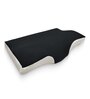 Black White Gel Memory Foam 20 x 13 Inch Cervical Contour Pillow