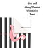 Pinto (13x72) White & Black Polyester Table Runner