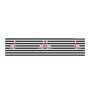 Pinto (13x72) White & Black Polyester Table Runner