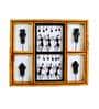 Wrought Iron Hanging Framed Wall Art In Black