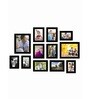 Set of 12 Black Wood Collage Photo Frames