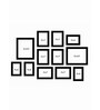 Set of 12 Black Wood Collage Photo Frames