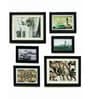 Set of 6 Black Wood Collage Photo Frames