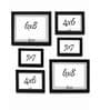 Set of 6 Black Wood Collage Photo Frames